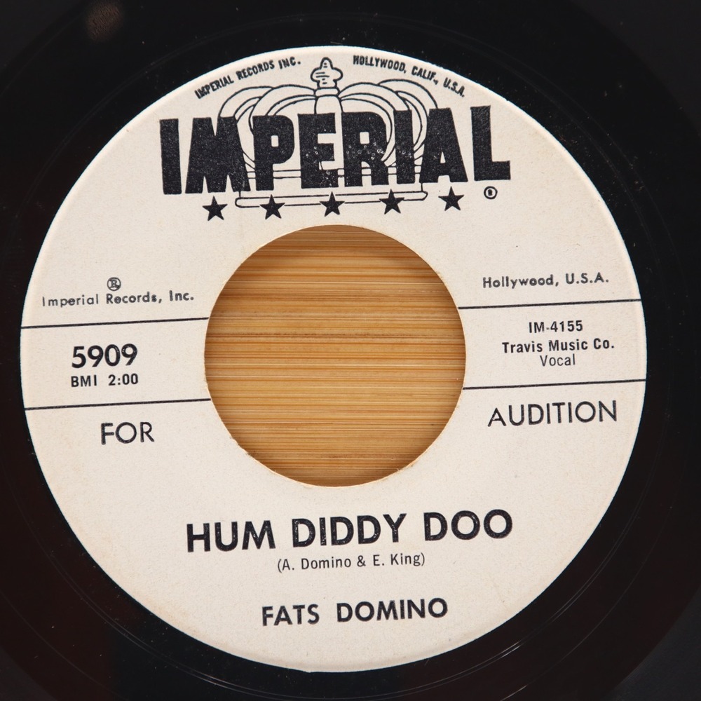 FATS DOMINO - HUM DIDDY DOO / THOSE EYES - SOUL 45 PROMO IMPERIAL